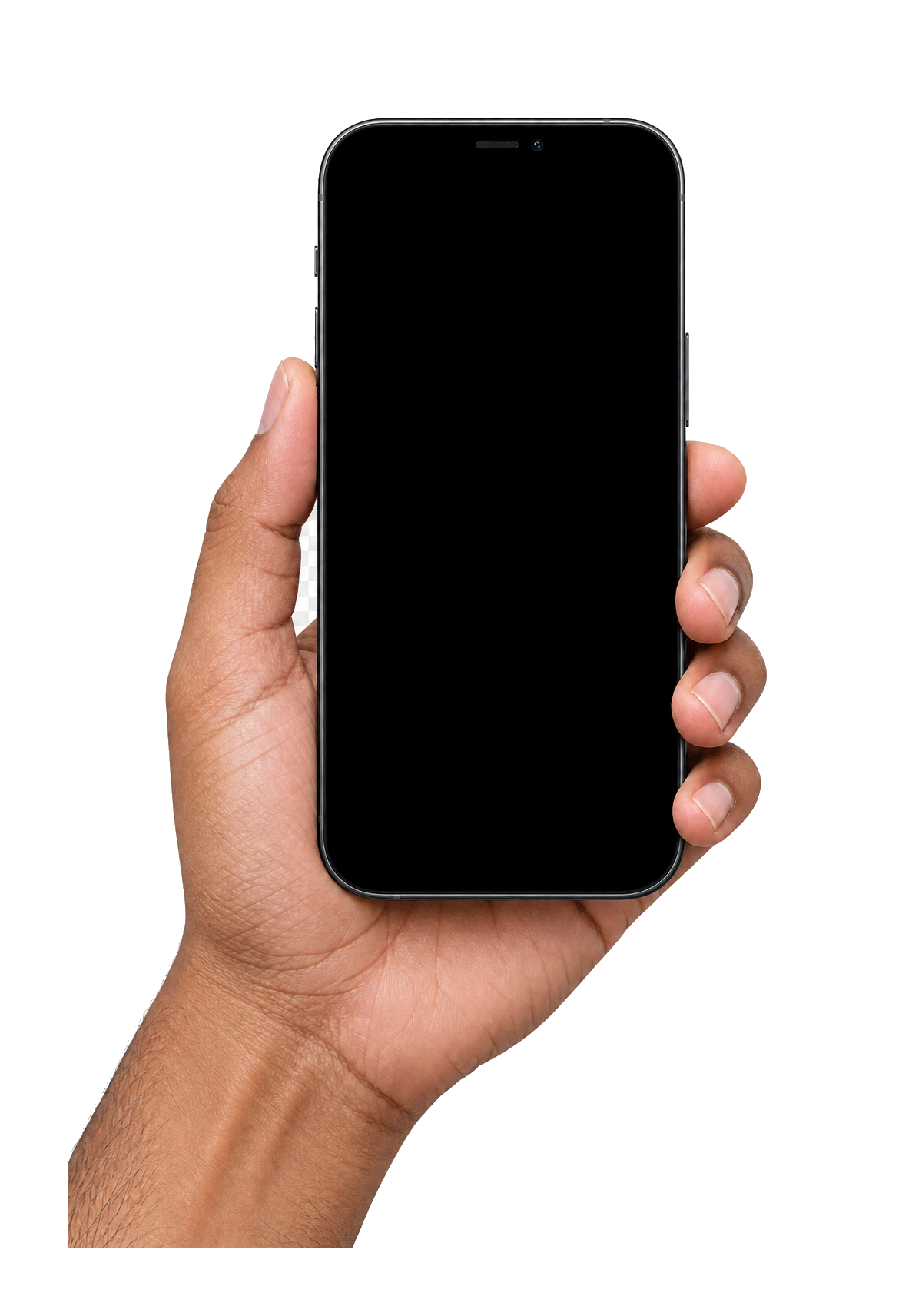 Hand holding the Zelta app
